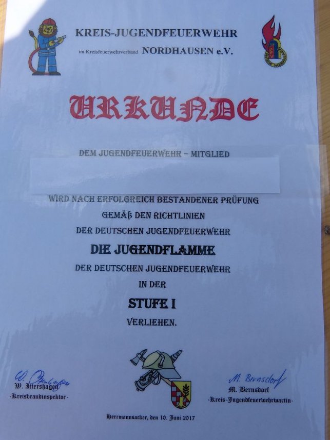 Hohnsteiner Jugendfeuerwehren im Pr&uuml;fungsstress