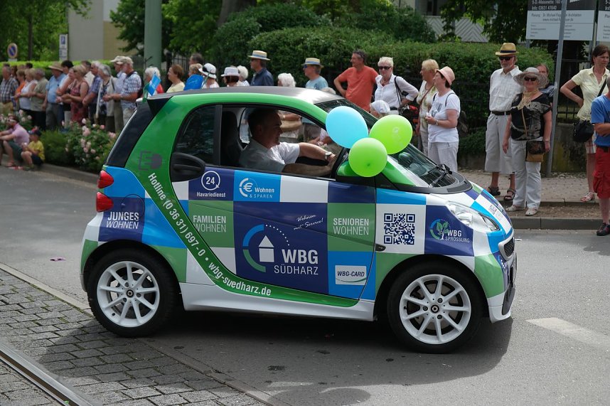 Festumzug zum 1090. Geburtstag der Rolandstadt