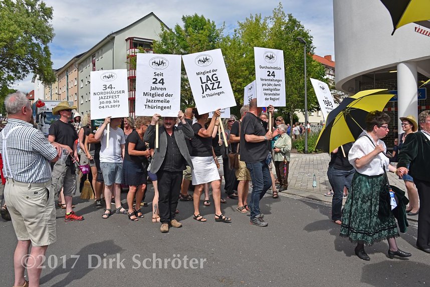 Der Nordh&auml;user Jazzclub beim gro&szlig;en Festumzug