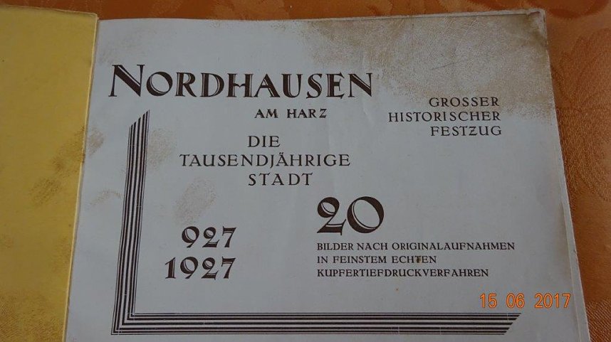 1000. Geburtstag von Nordhausen