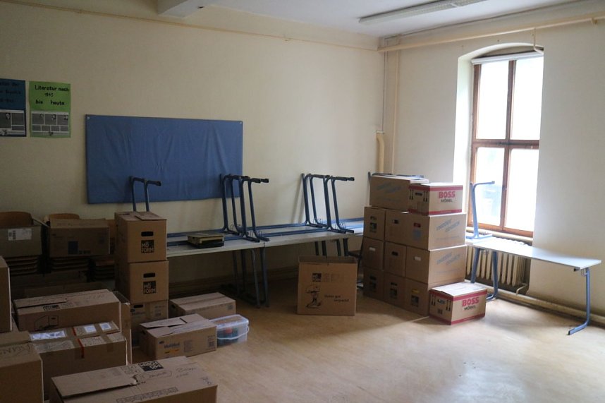 Bye, bye Oberstufe - den Beginn der Sanierung am Humboldt-Gymnasium wurde heute ausgiebig gefeiert