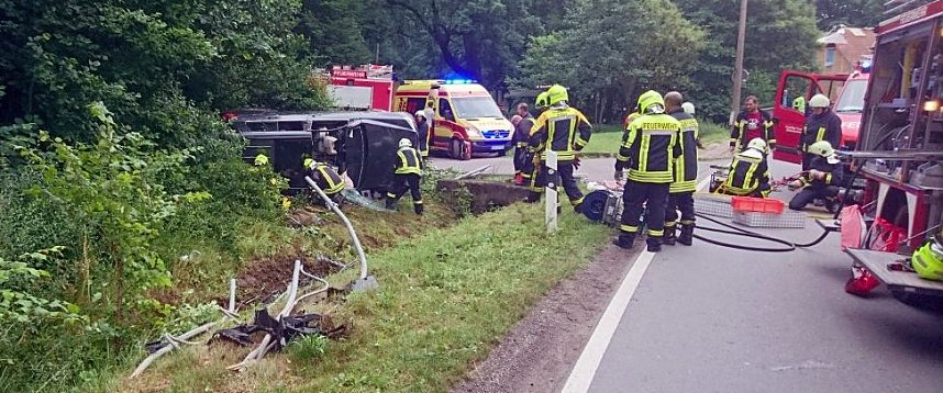 Schwerer Unfall auf B4