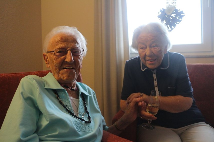 100 Jahre in Nordhausen - Emmi Tittmann's Geburtstag wurde heute ordentlich gefeiert