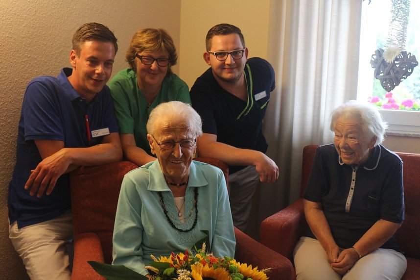 100 Jahre in Nordhausen - Emmi Tittmann's Geburtstag wurde heute ordentlich gefeiert