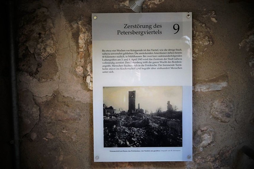 Petriturm Nordhausen - Geschichtstafel