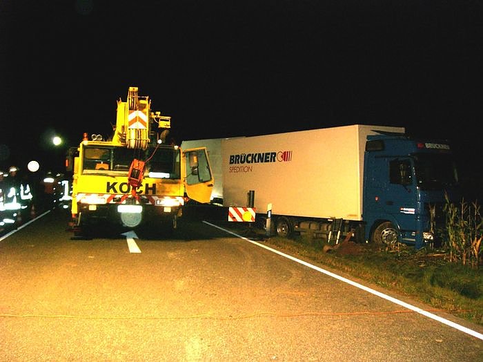 Crash auf der Bundesstra&szlig;e