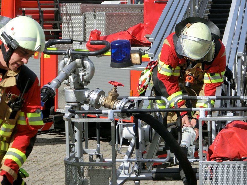 Feuerwehren der Gemeinde Werther probten Ernstfall