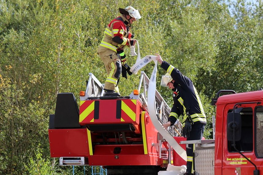 Feuerwehren der Gemeinde Werther probten Ernstfall