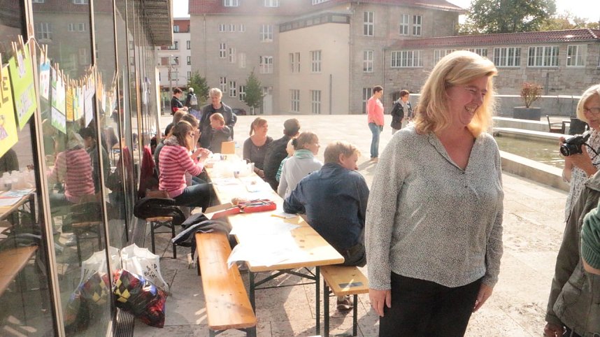 Spurensicherung in der Stadtbibliothek