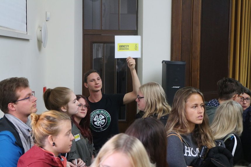 Spuren hinterlassen - mit fast 200 Studierenden war der Andrang so gro&szlig; wie noch nie