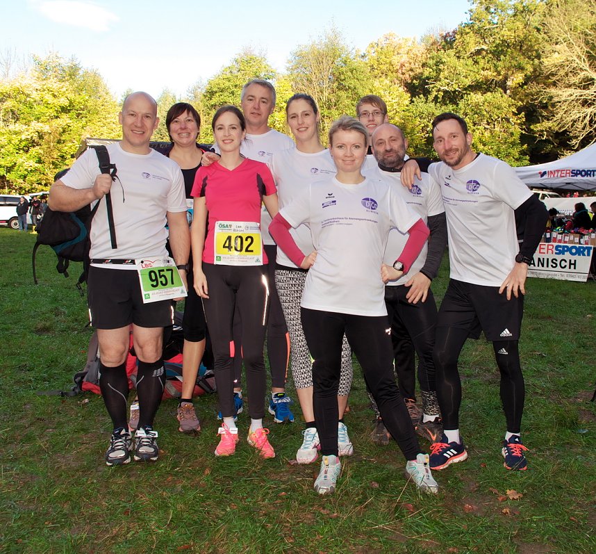 Das Team Ev. Fachkrankenhaus Neustadt/S&uuml;dharz beim 40. Harzgebirgs-Jubil&auml;umslauf