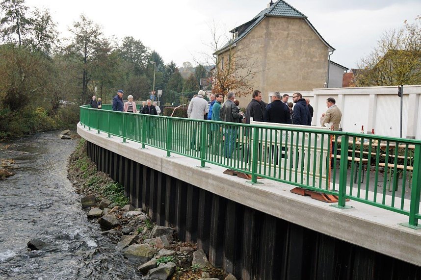 Einweihung des M&uuml;hlendamms in Ellrich.