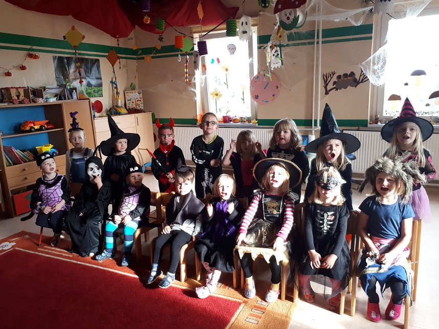 Halloween-Party im Urbacher Kindergarten