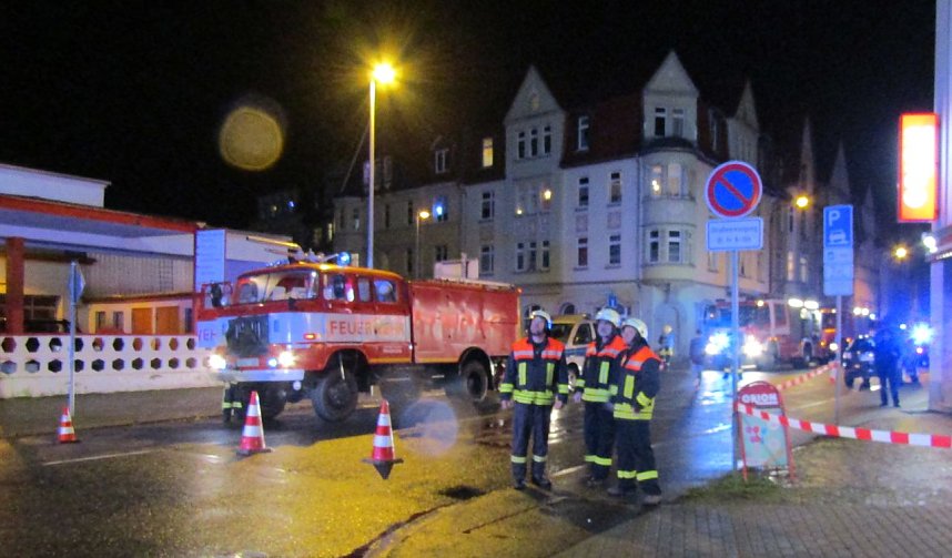 Dachstuhlbrand Cohn-Stra&szlig;e/Kunze-Stra&szlig;e