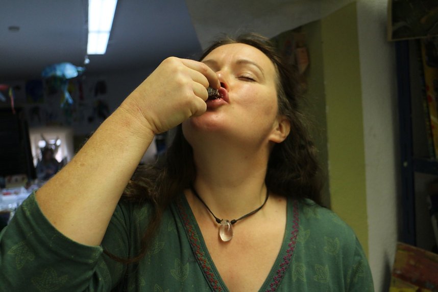 Backen, Basteln, B&auml;ume schm&uuml;cken - an der Jugendkunstschule und im Weltladen konnte man das heute selbst machen