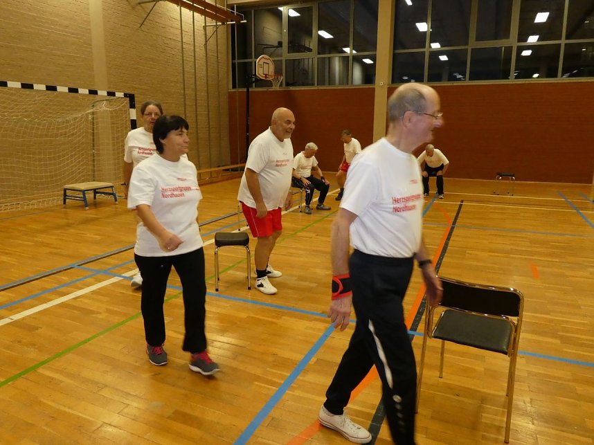 Die Herzsportgruppe blickt auf ein erfolgreiches und sportliches Jahr zur&uuml;ck