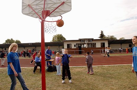 Grundschulsporttag auf dem Hohe-Kreuz-Sportplatz