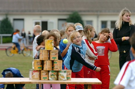 Grundschulsporttag auf dem Hohe-Kreuz-Sportplatz