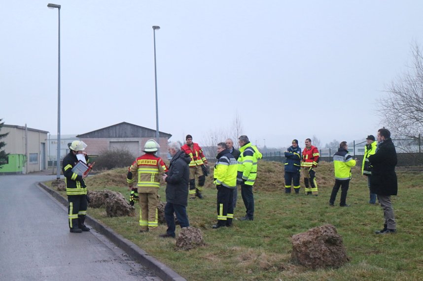 Gefahrgutzug des Landkreises im Einsatz