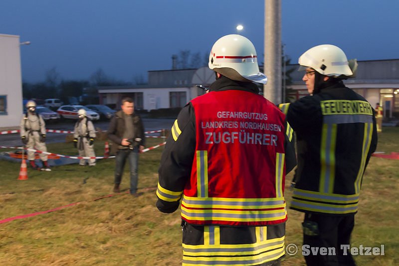 Gefahrgutzug des Landkreises im Einsatz