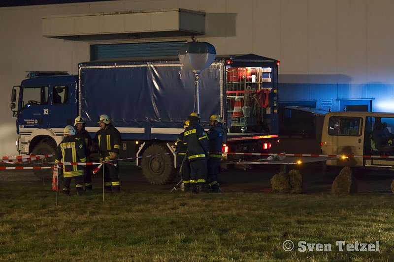 Gefahrgutzug des Landkreises im Einsatz