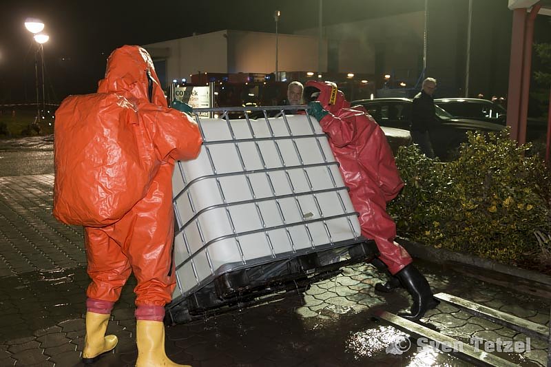 Gefahrgutzug des Landkreises im Einsatz
