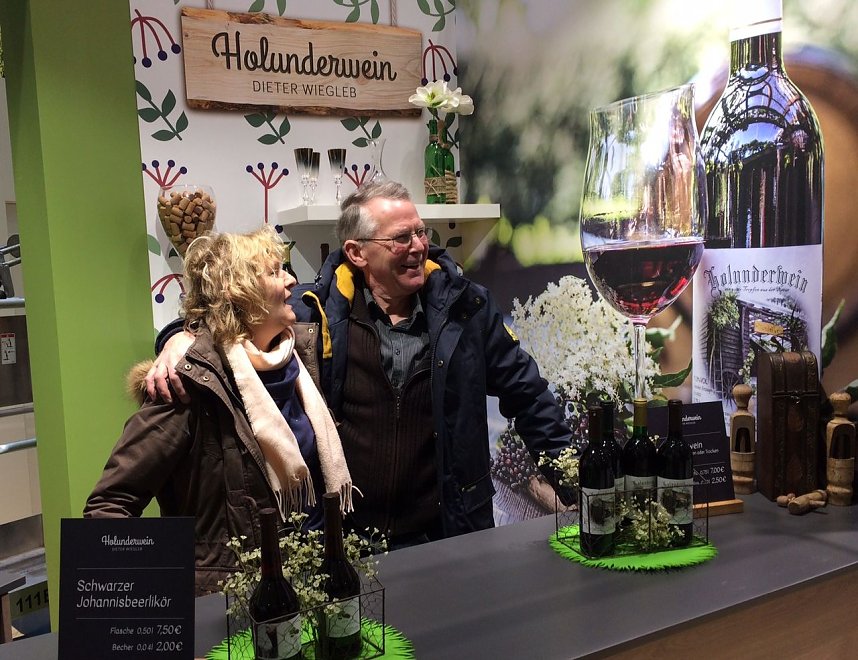 Aufbau auf der Gr&uuml;nen Woche in Berlin