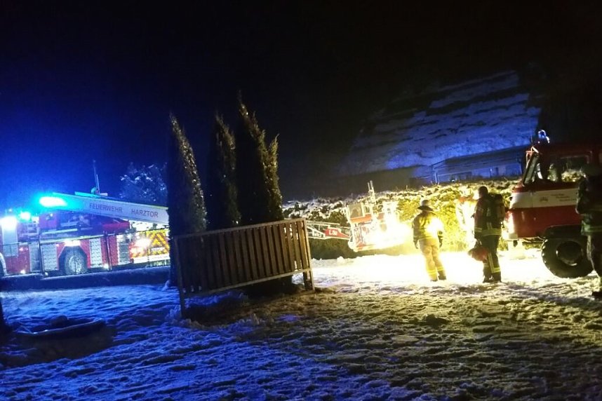 Gemeinsamer Einsatz der Hohnsteiner Feuerwehren