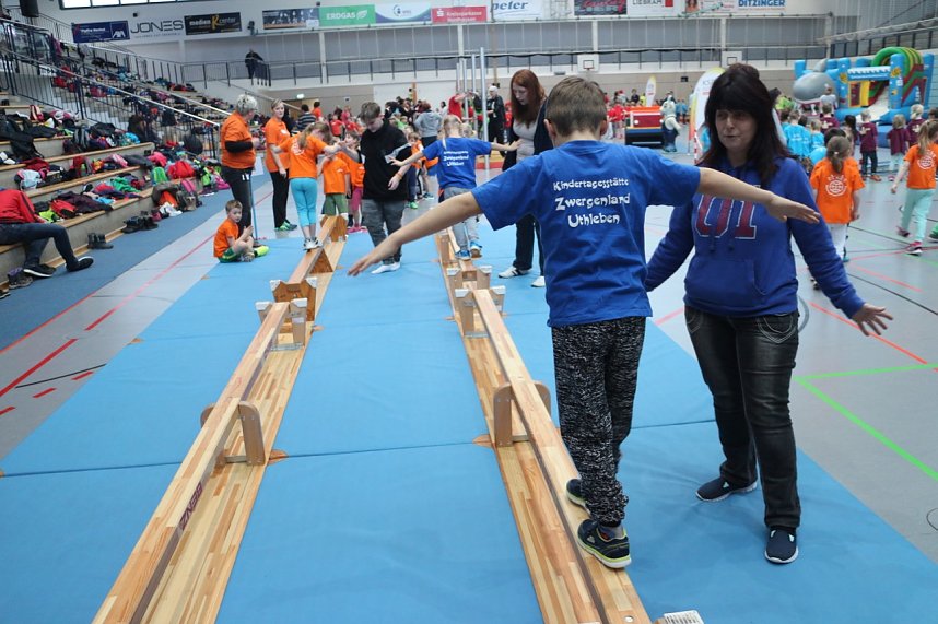 16. Kindergartensporttag in der Wiedigsburghalle Nordhausen