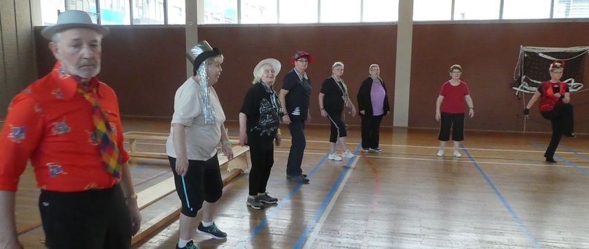 Herzsportgruppe feierte Rosenmontag