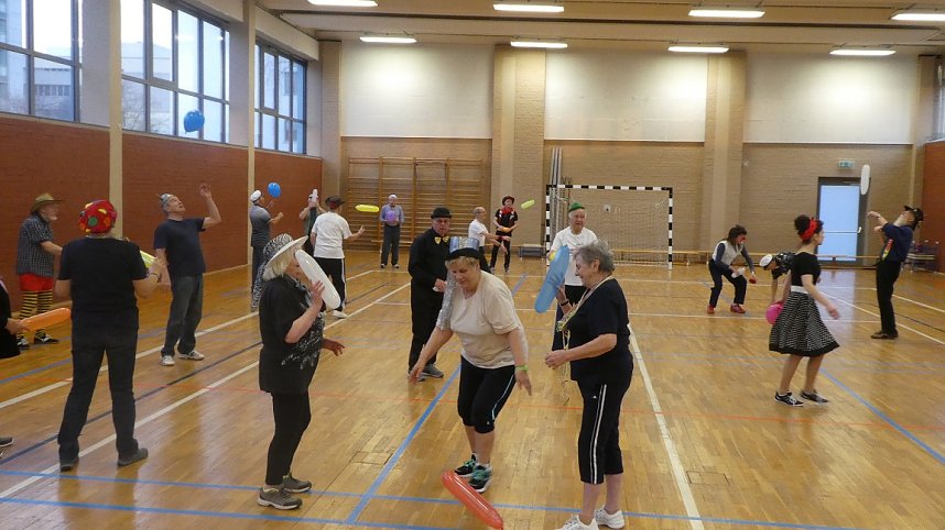 Herzsportgruppe feierte Rosenmontag