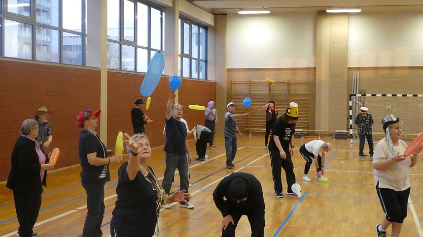 Herzsportgruppe feierte Rosenmontag