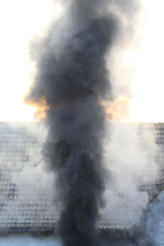 Lagerhallenbrand in Kleinfurra