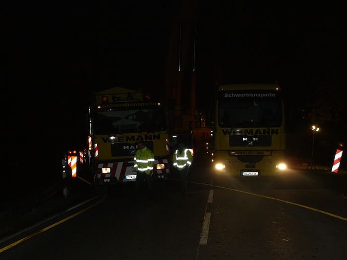 Nachtarbeit zwischen Nordhausen und Werther