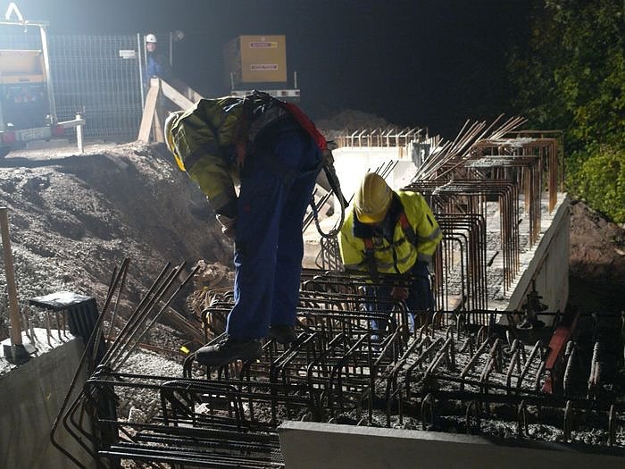 Nachtarbeit zwischen Nordhausen und Werther
