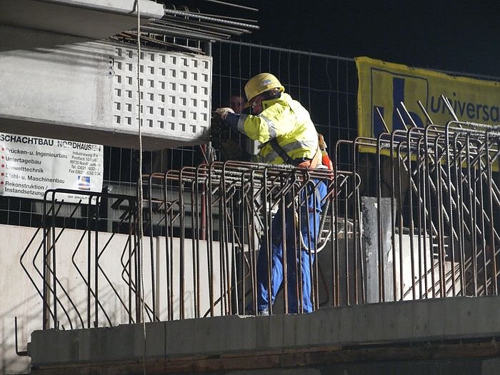 Nachtarbeit zwischen Nordhausen und Werther