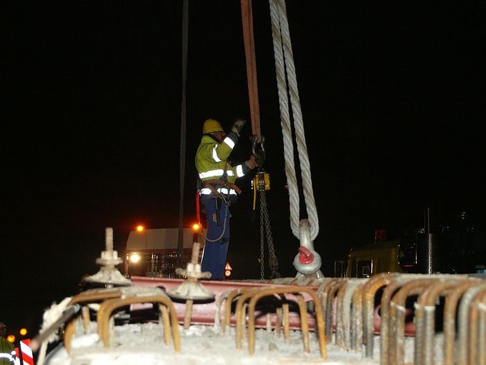 Nachtarbeit zwischen Nordhausen und Werther