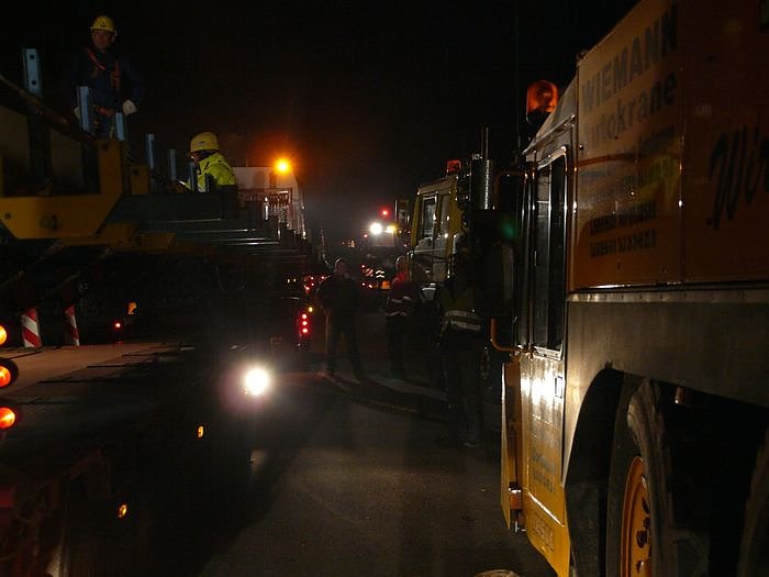 Nachtarbeit zwischen Nordhausen und Werther