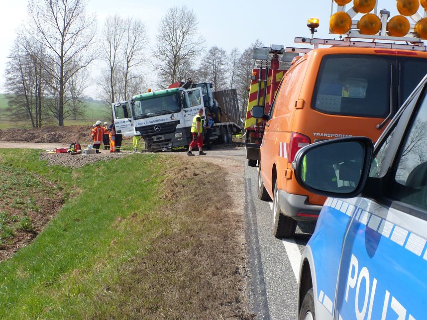 Von der Fahrbahn abgekommen