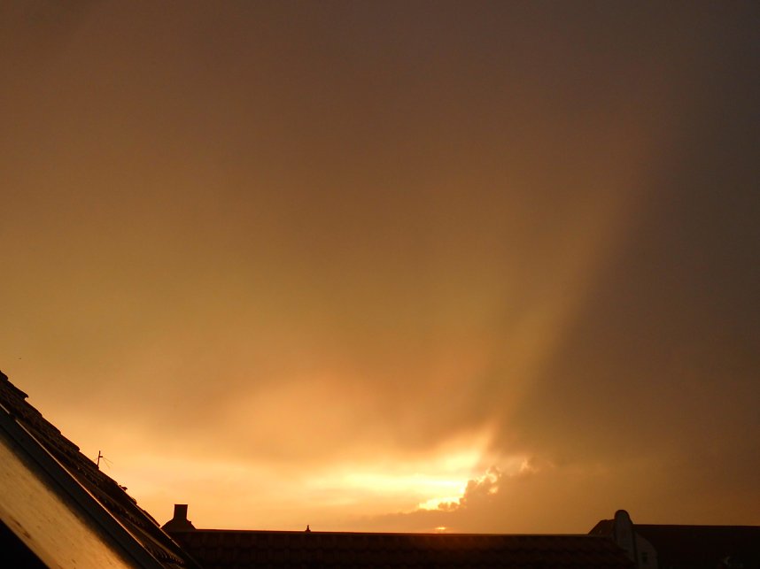 Abendhimmel &uuml;ber Nordhausen