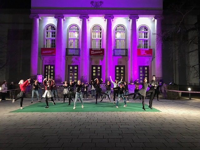 Die Eleven des Tanzstudio Radeva auf der 10. Nordth&uuml;ringer Kulturnacht