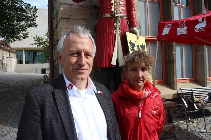 1. Mai auf dem Nordh&auml;user Rathausplatz
