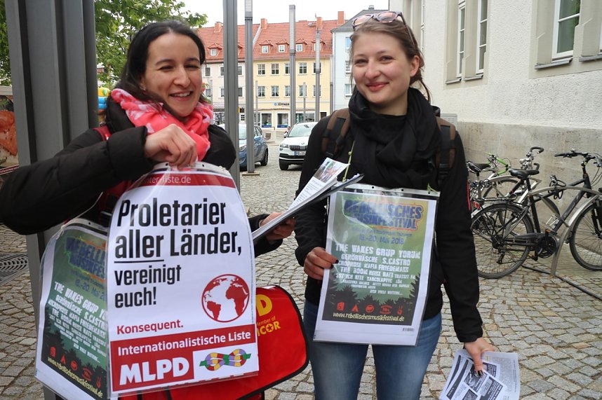 1. Mai auf dem Nordh&auml;user Rathausplatz