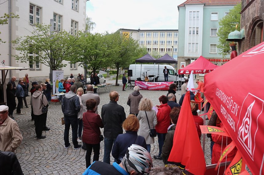 1. Mai auf dem Nordh&auml;user Rathausplatz