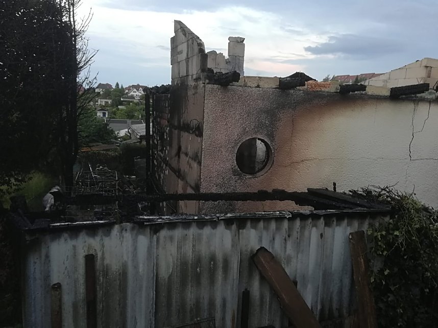 Gartenlaubenbrand in Nordhausen-Nord