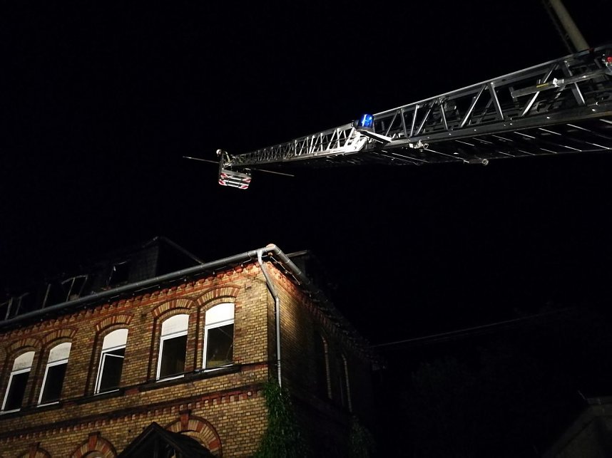 Geb&auml;ude brannte in Wolkramshausen