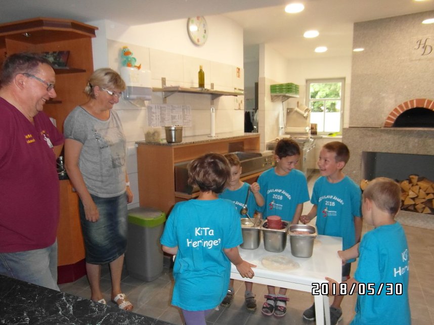 Kindertag in der Pizzeria
