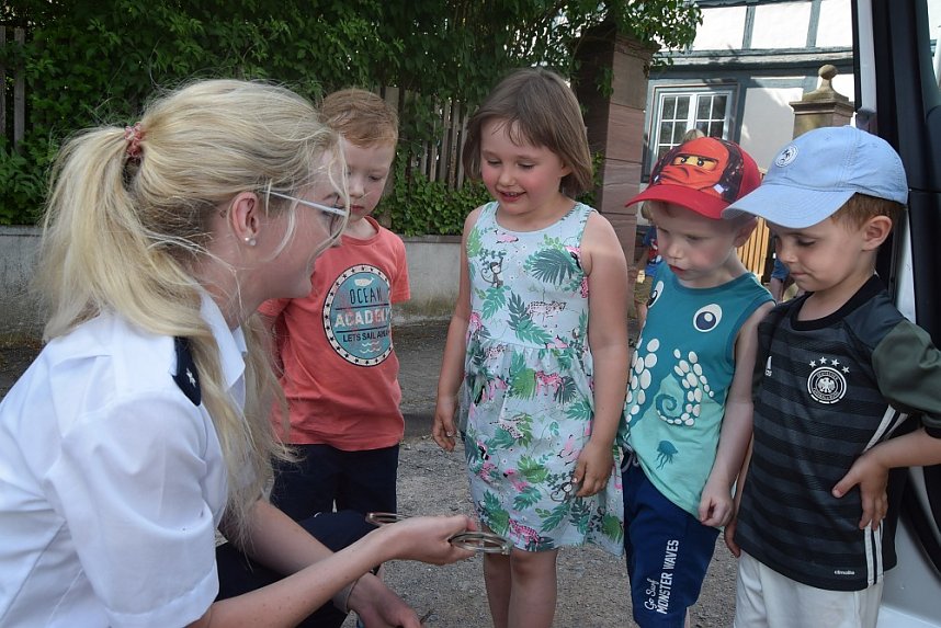 Die Polizei kam zu Besuch nach Auleben