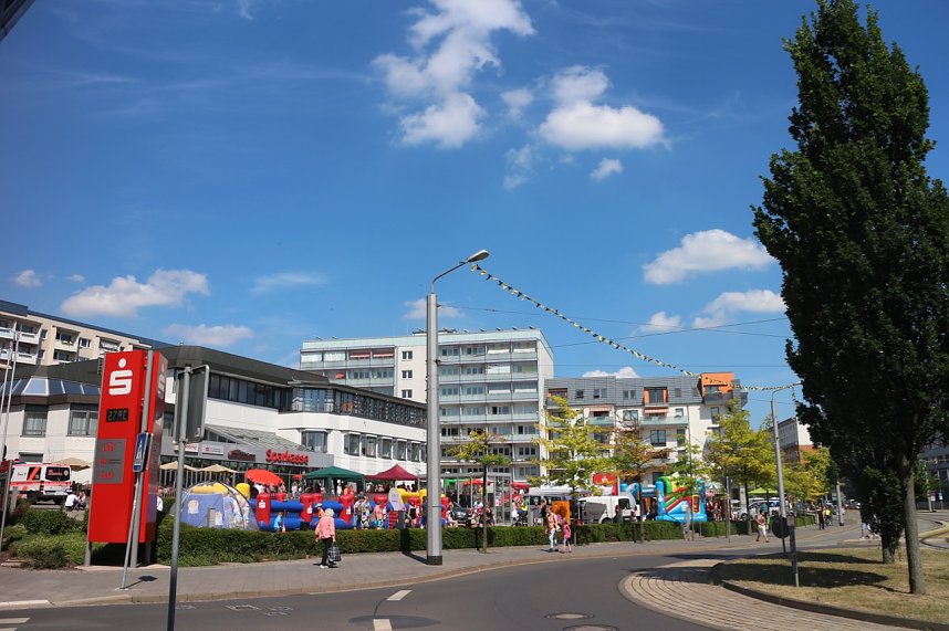 Knax-Kinderfest auf dem Parkplatz der Kreissparkasse Nordhausen