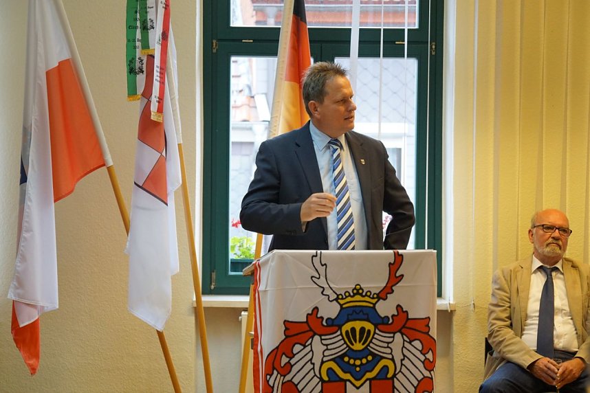 Verabschiedung von Ellrichs B&uuml;rgermeister Matthias Ehrhold. 